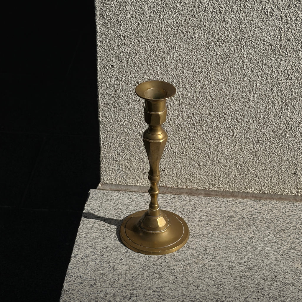 經典古董銅製燭台