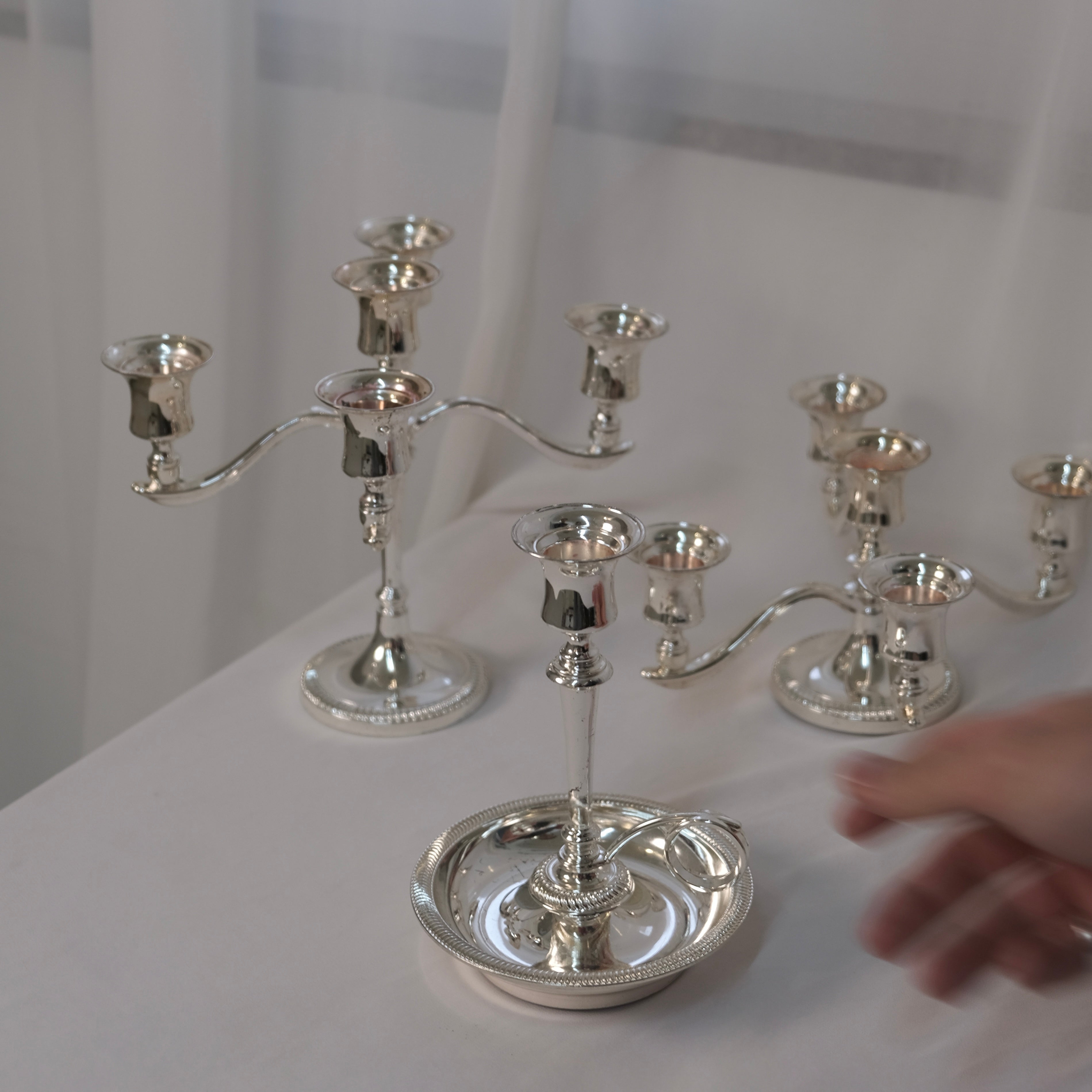 展臂式五燭座燭台